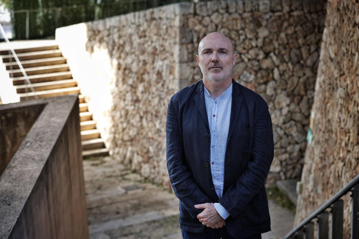 El investigador en cultura contemporánea, Pedro Medina, en otro rincón de la Fundació Miró Mallorca.