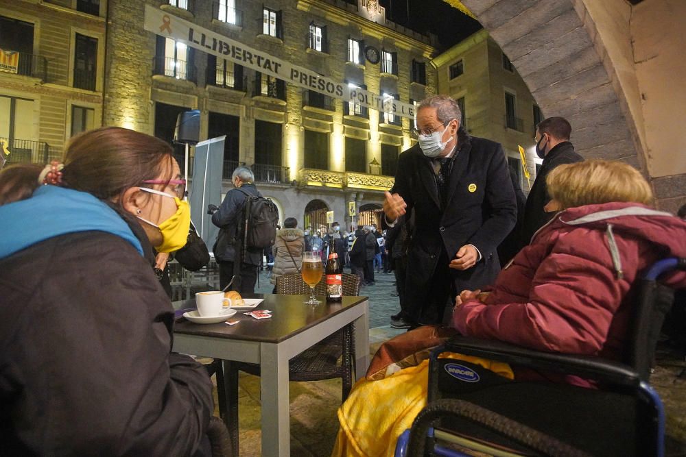 Quim Torra, a l'acte de Girona Vota