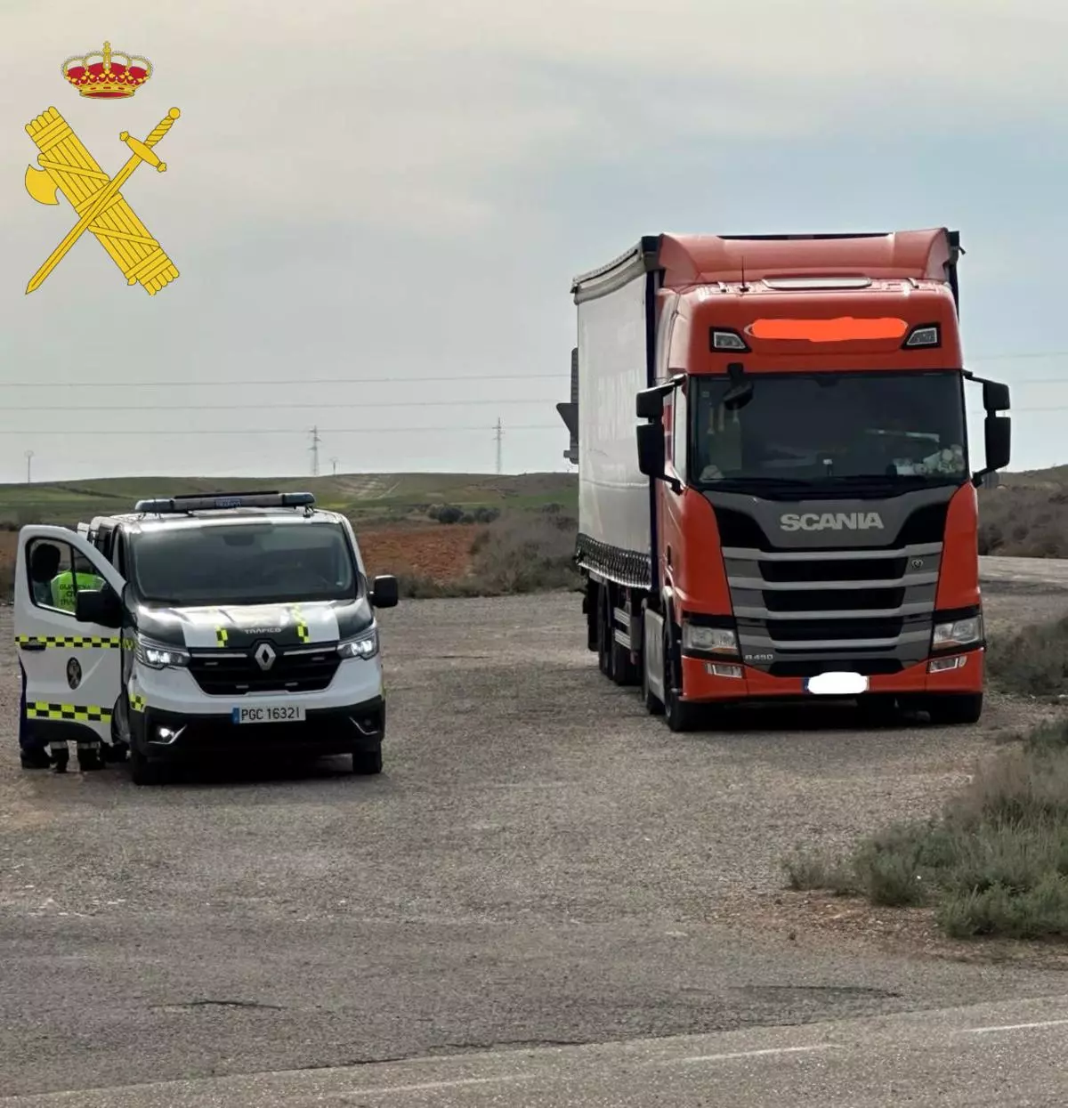 Interceptado un camionero que multiplicaba por ocho la tasa de alcohol permitida