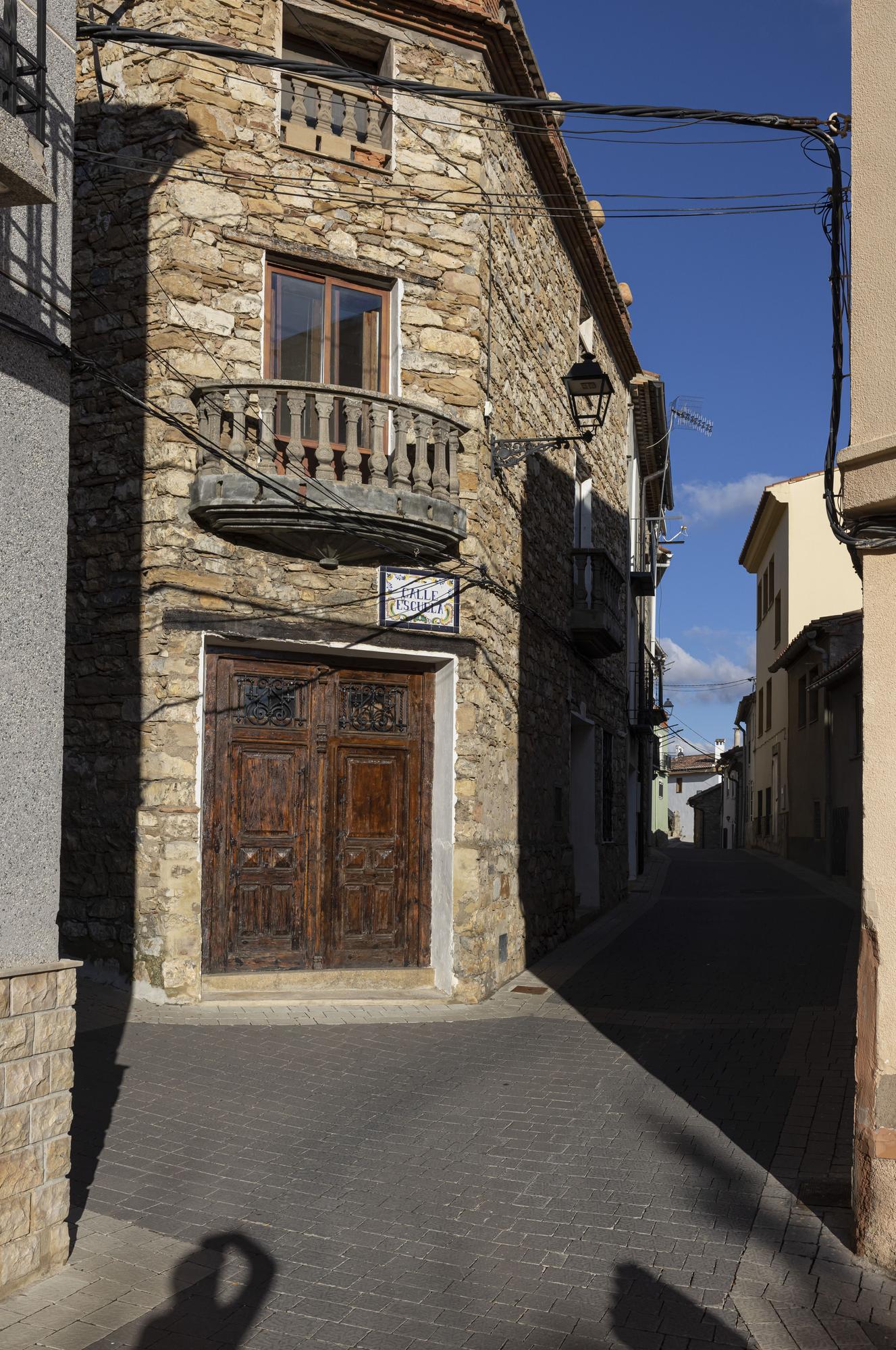 Esquina de la calle Escuela.