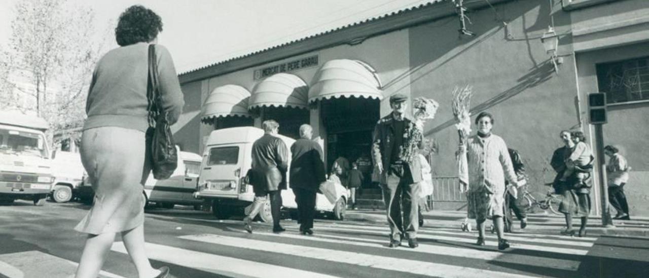 Una foto del mercado en los años 80.