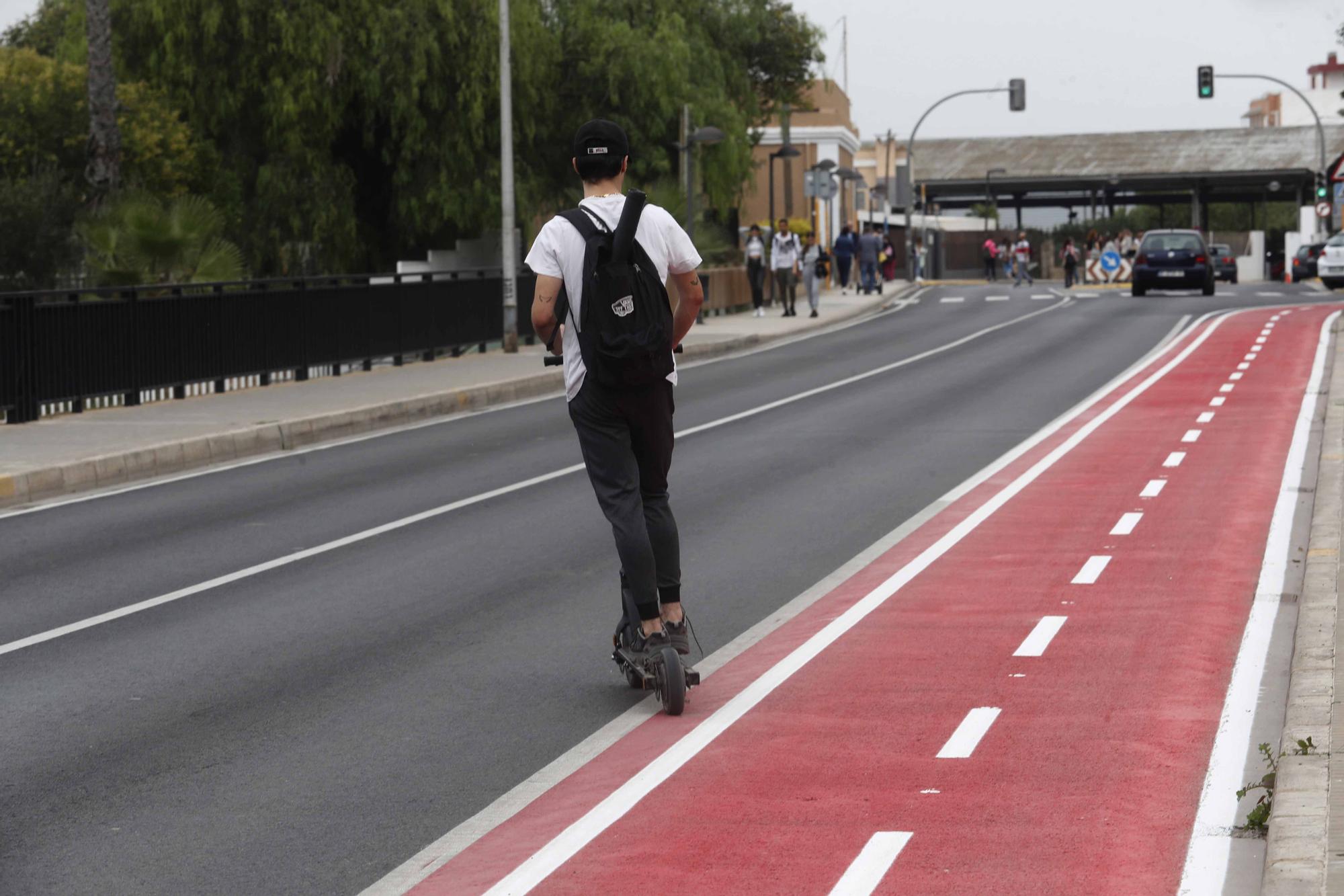 Corrección de las deficiencias del polémico carril bici de Paiporta