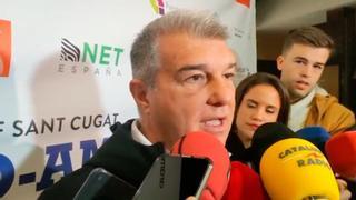 Laporta: "Si tuviéramos que fichar a alguien, convendría hacerlo en invierno"