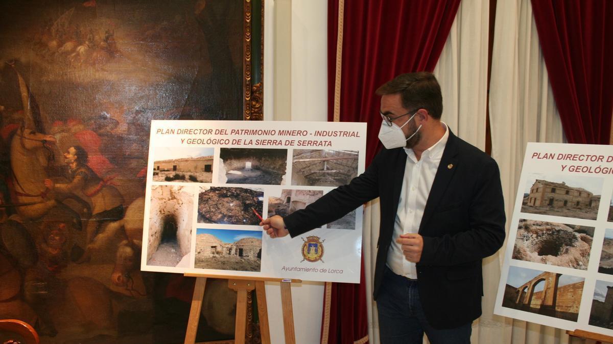 Diego José Mateos durante la presentación del proyecto, este lunes.