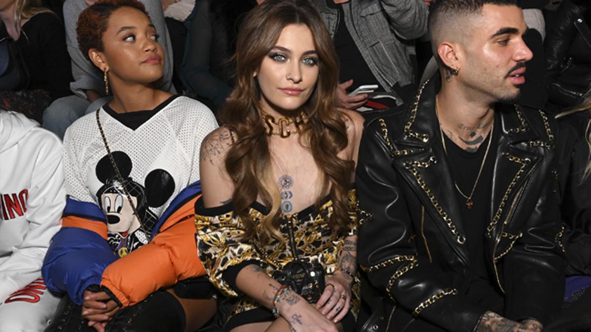 Paris Jackson en el front row del desfile de Moschino para H&amp;M