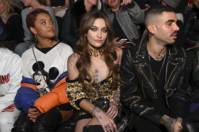 Paris Jackson en el front row del desfile de Moschino para H&M