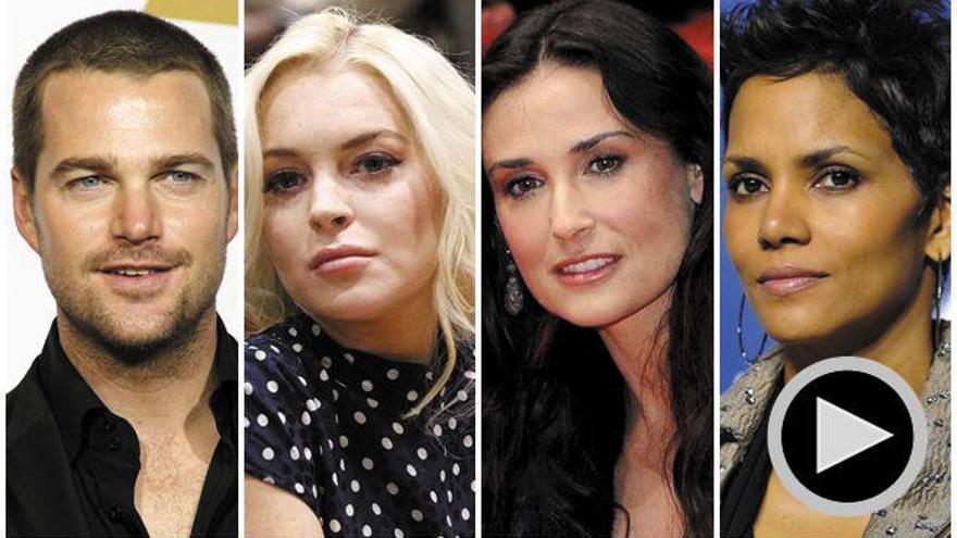 Chris O&#039;Donell, Lindsay Lohan, Demi Moore y Halle Berry.