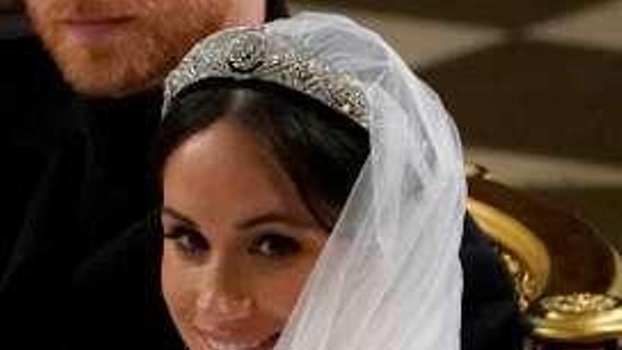 Meghan Markle, en la boda.