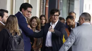 Óscar López se estrena como líder del PSOE de Madrid mirando a Cataluña: "Illa es la antítesis de Ayuso"