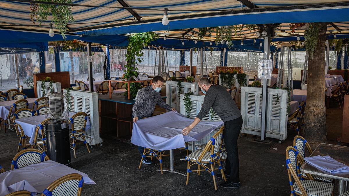 Preparativos en el restaurante Salamanca