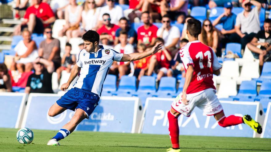 Melero, uno de los refuerzos del Levante UD esta temporada, el martes contra el Murcia.