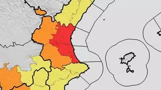 Alerta roja en el litoral de Valencia por la borrasca Emilia para este domingo