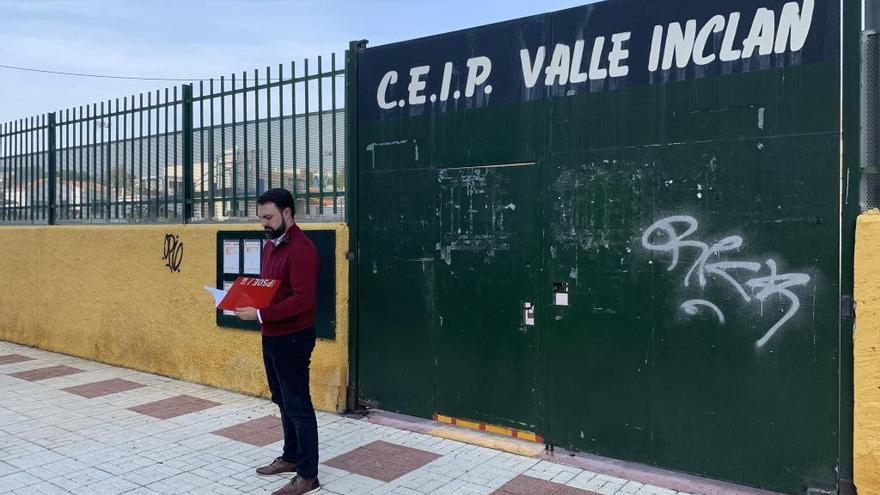 El PSOE rechaza que se haga un aparcamiento bajo el CEIP Valle Inclán