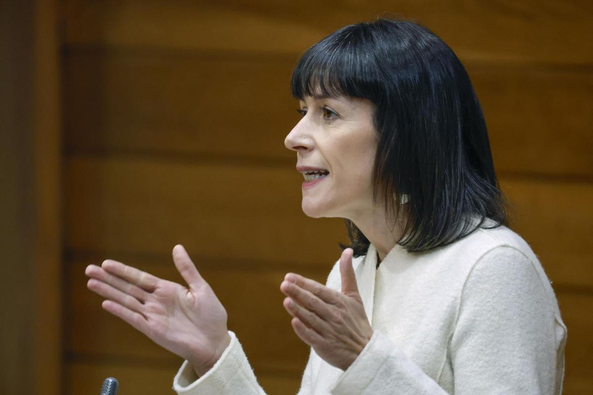 Ana Pontón durante su intervención en la Cámara autonómica