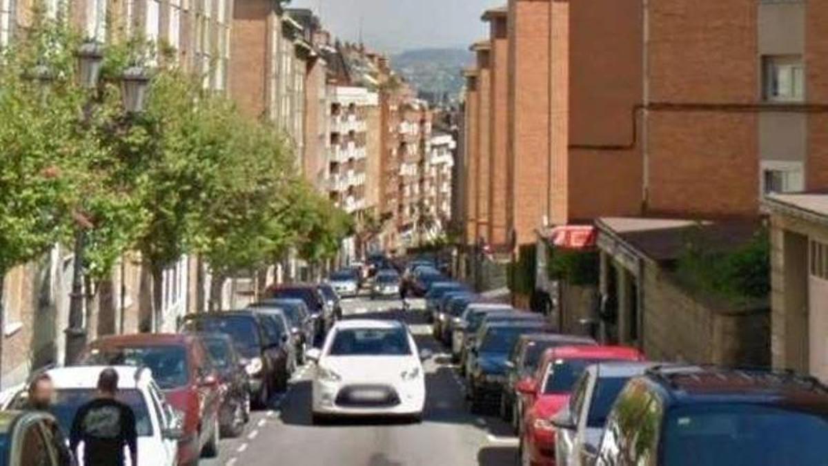 La calle en la que se perdió la pista de la chica.