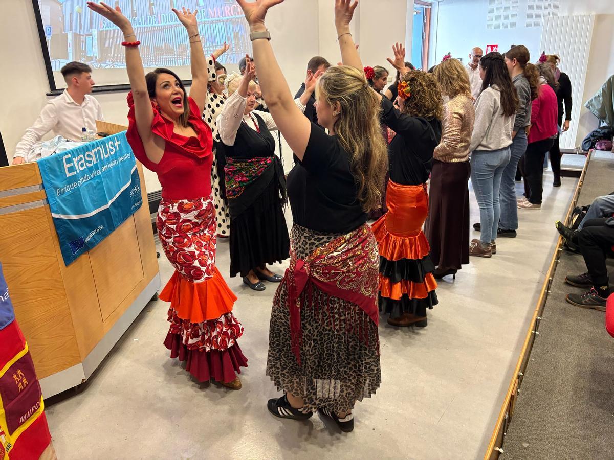 Masterclass de flamenco con alumnos irlandeses