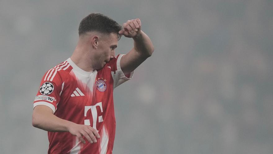 La mala suerte de Kimmich y su gol en propia que adelantaba al Sporting