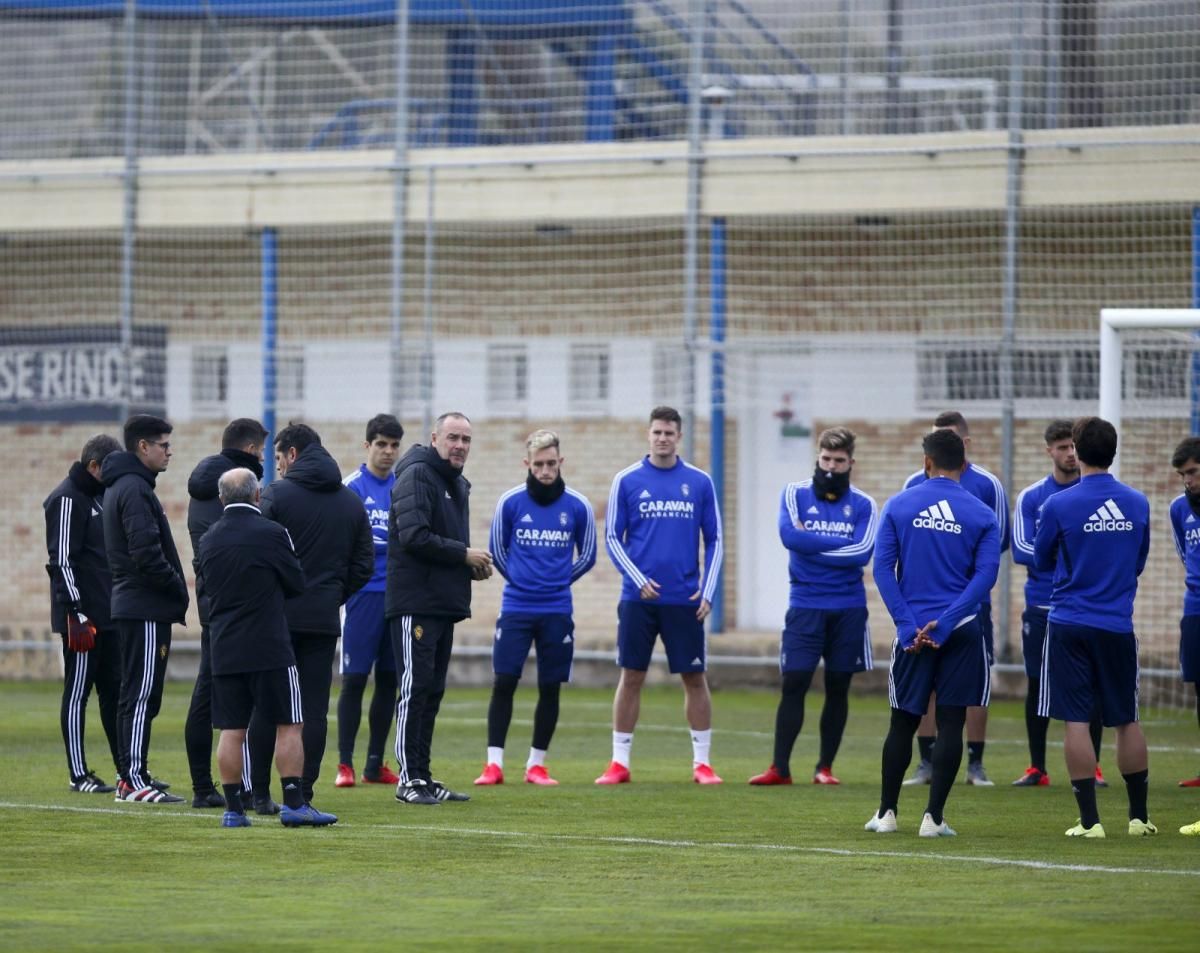 Entrenamiento del Real Zaragoza de hoy 24 de enero