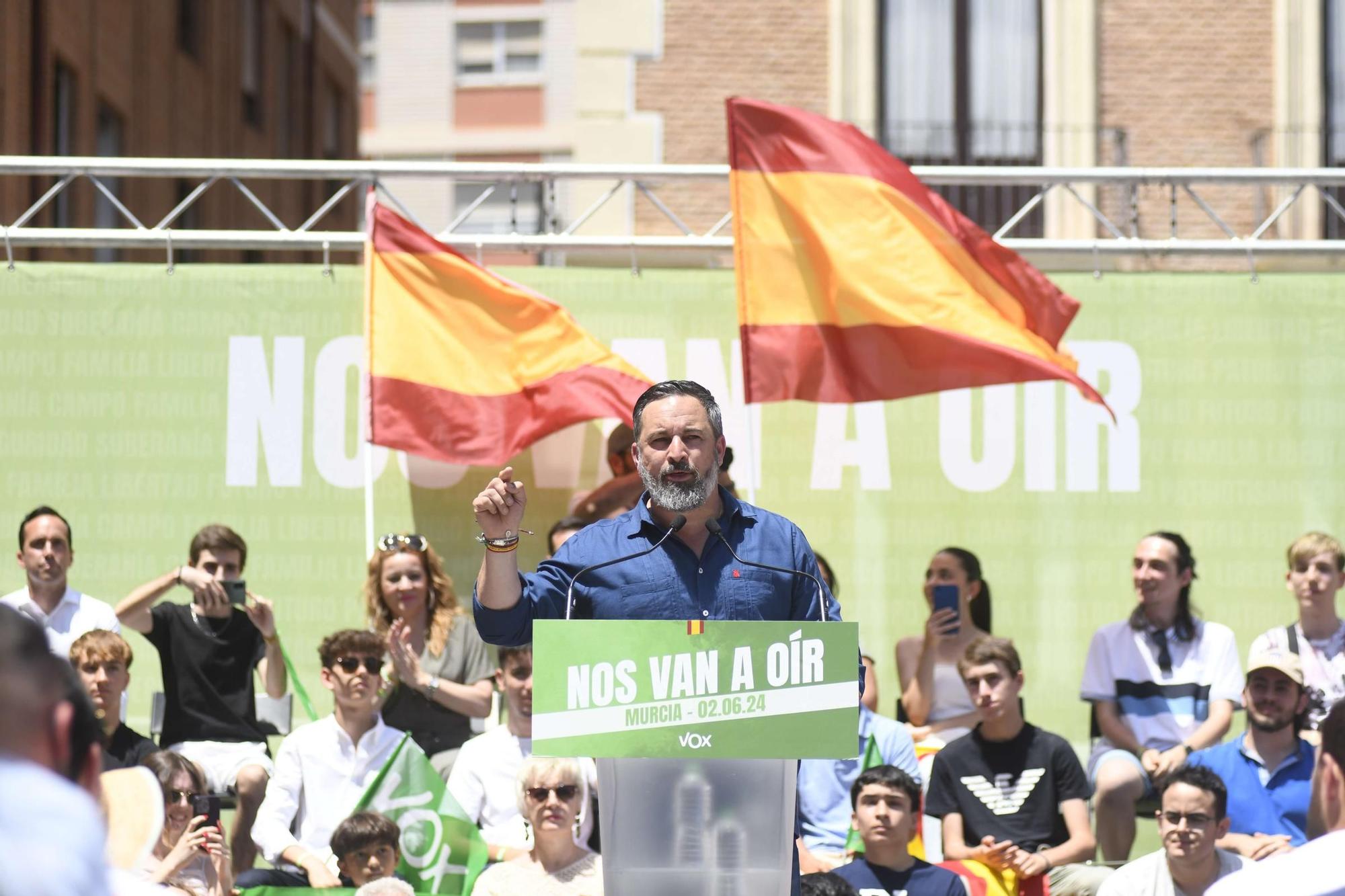 Acto de Santiago Abascal y Jorge Buxadé en Murcia