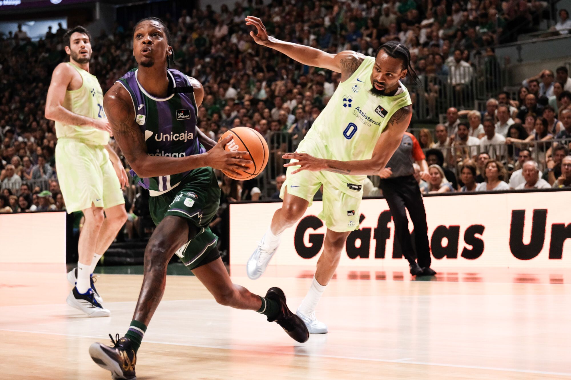 Tercer partido de los cuartos de final ACB I Unicaja - Málaga