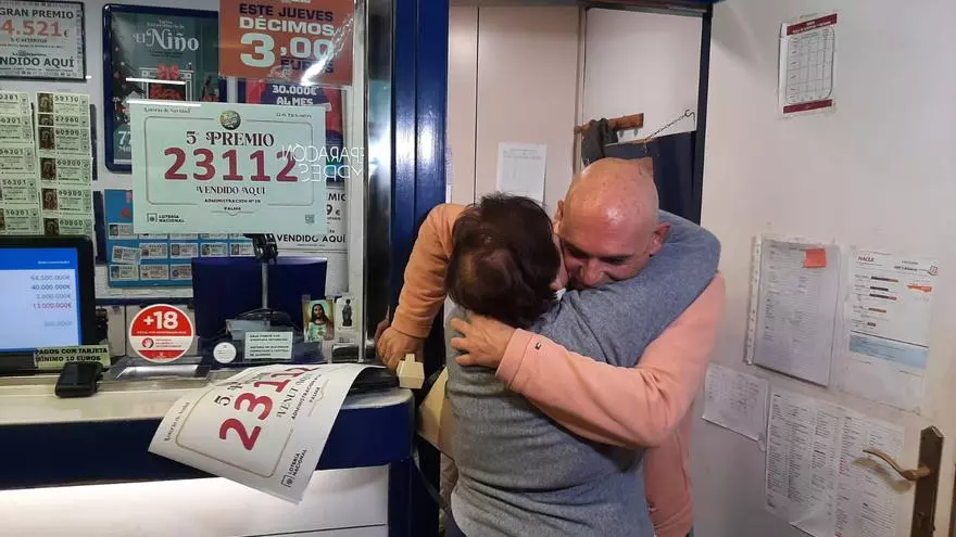 El 23112, quinto premio de la Lotería de Navidad, vendido en Palma
