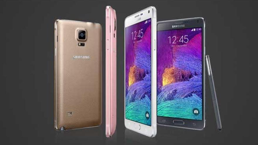 Los nuevos Samsung Galaxy Note 4.