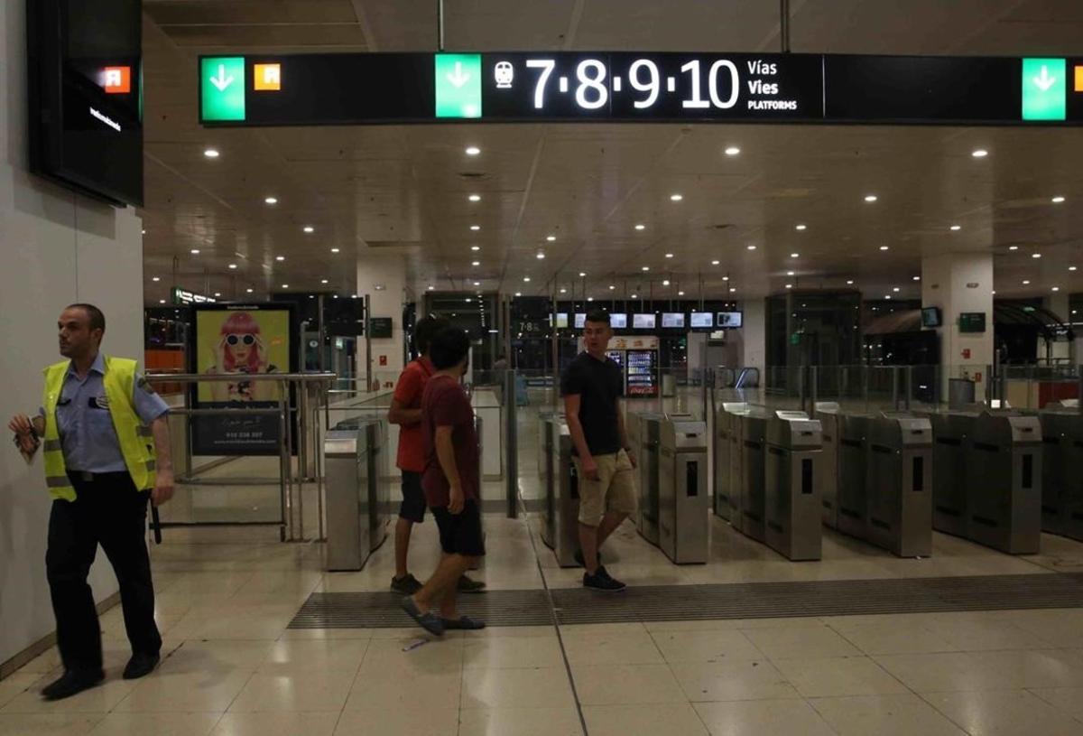 La estación ha recobrado la normalidad a lo largo de la noche.