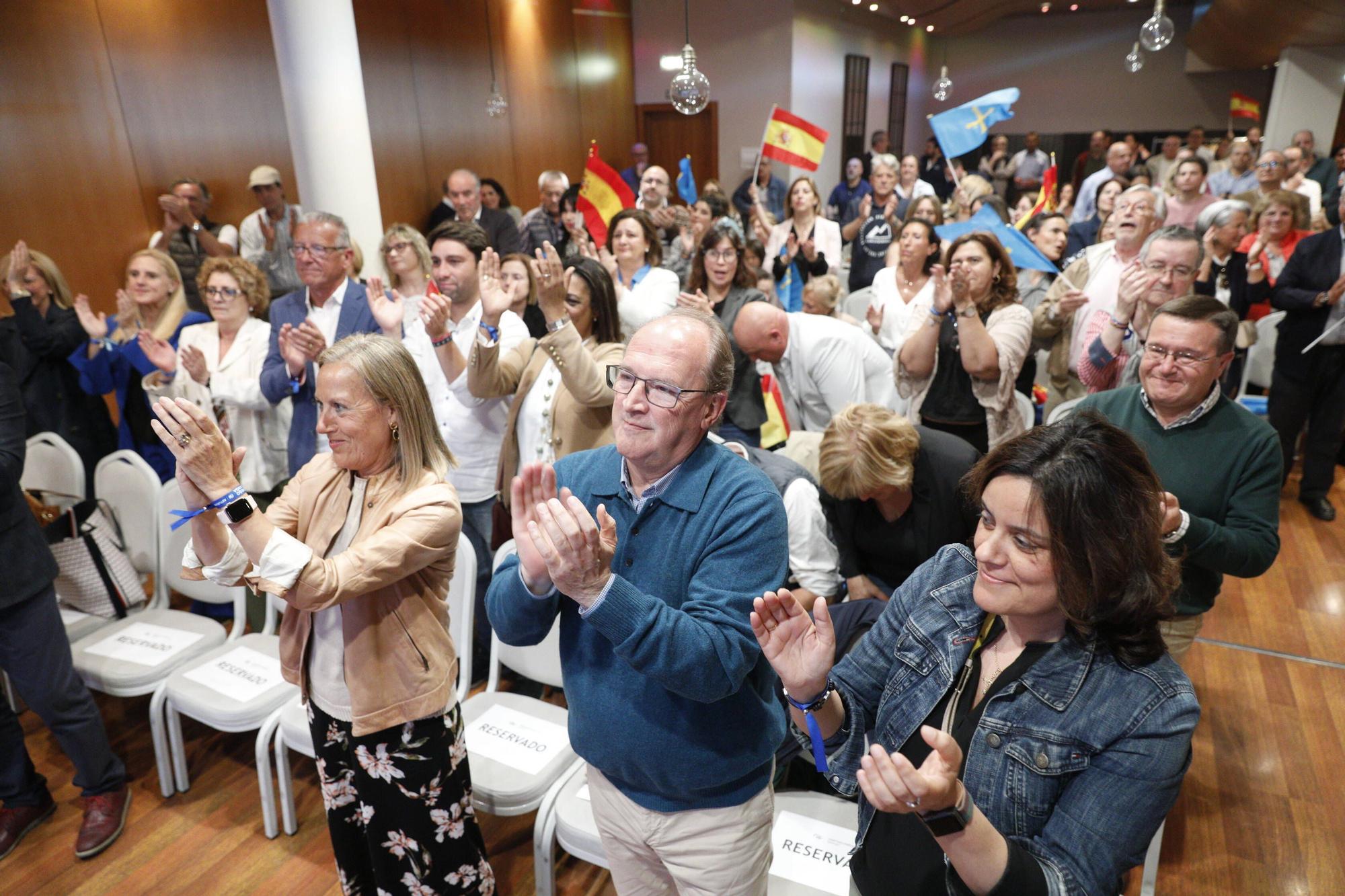 El cierre de campaña del PP en Gijón, en imágenes