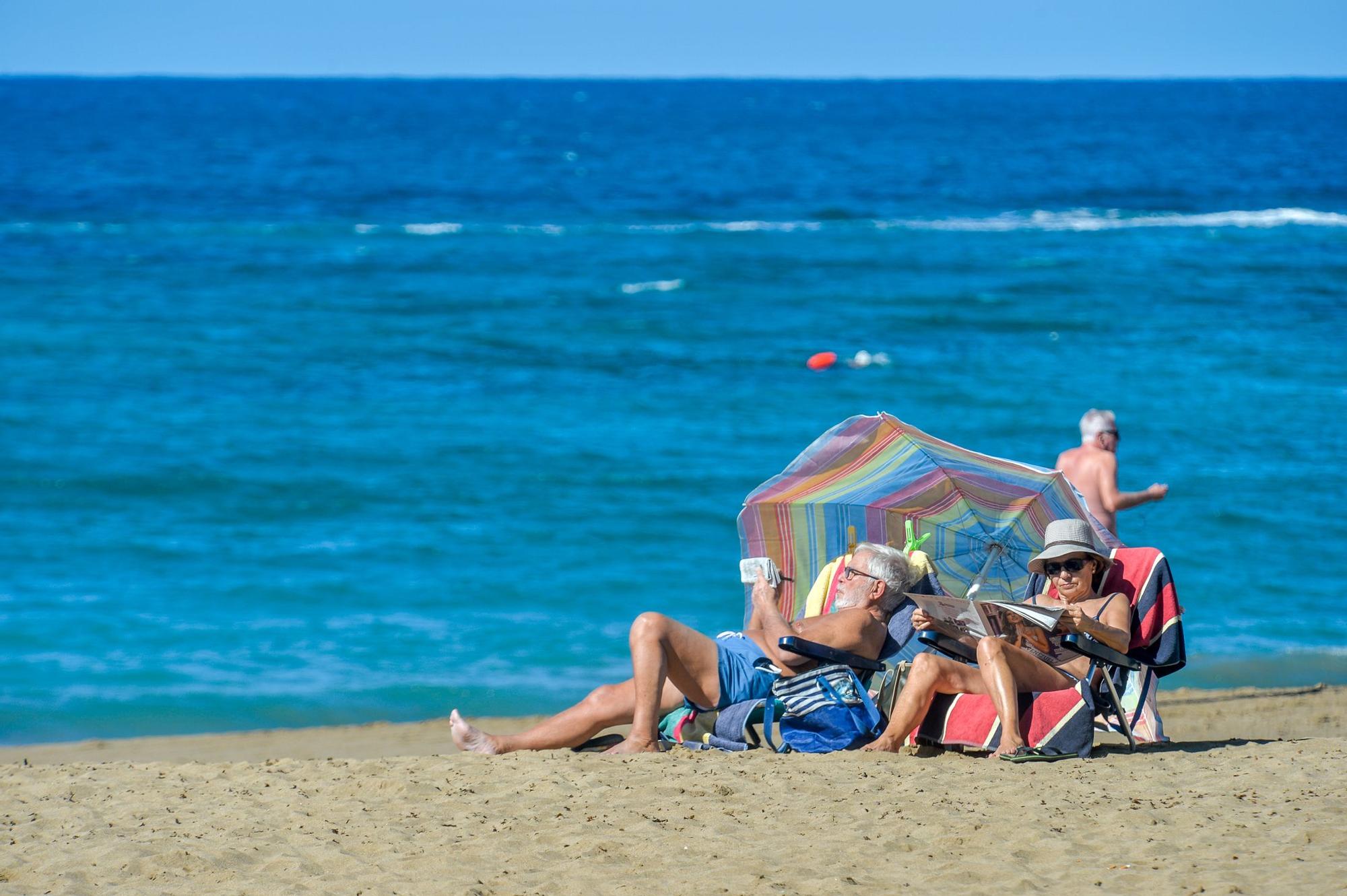 Tiempo en la playa de Las Canteras (1/12/2022)