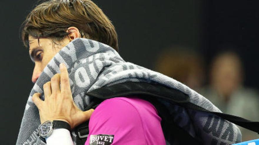 Ferrer no pudo jugar la semifinal ante Murray.