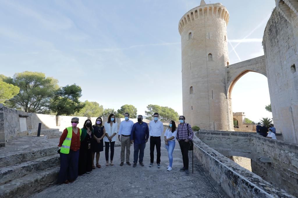 Las obras de rehabilitación en Bellver dejan al descubierto un muro medieval