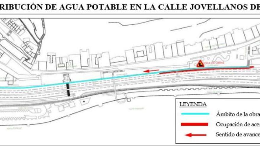 Gráfico que aporta el Ayuntamiento sobre la zona del corte