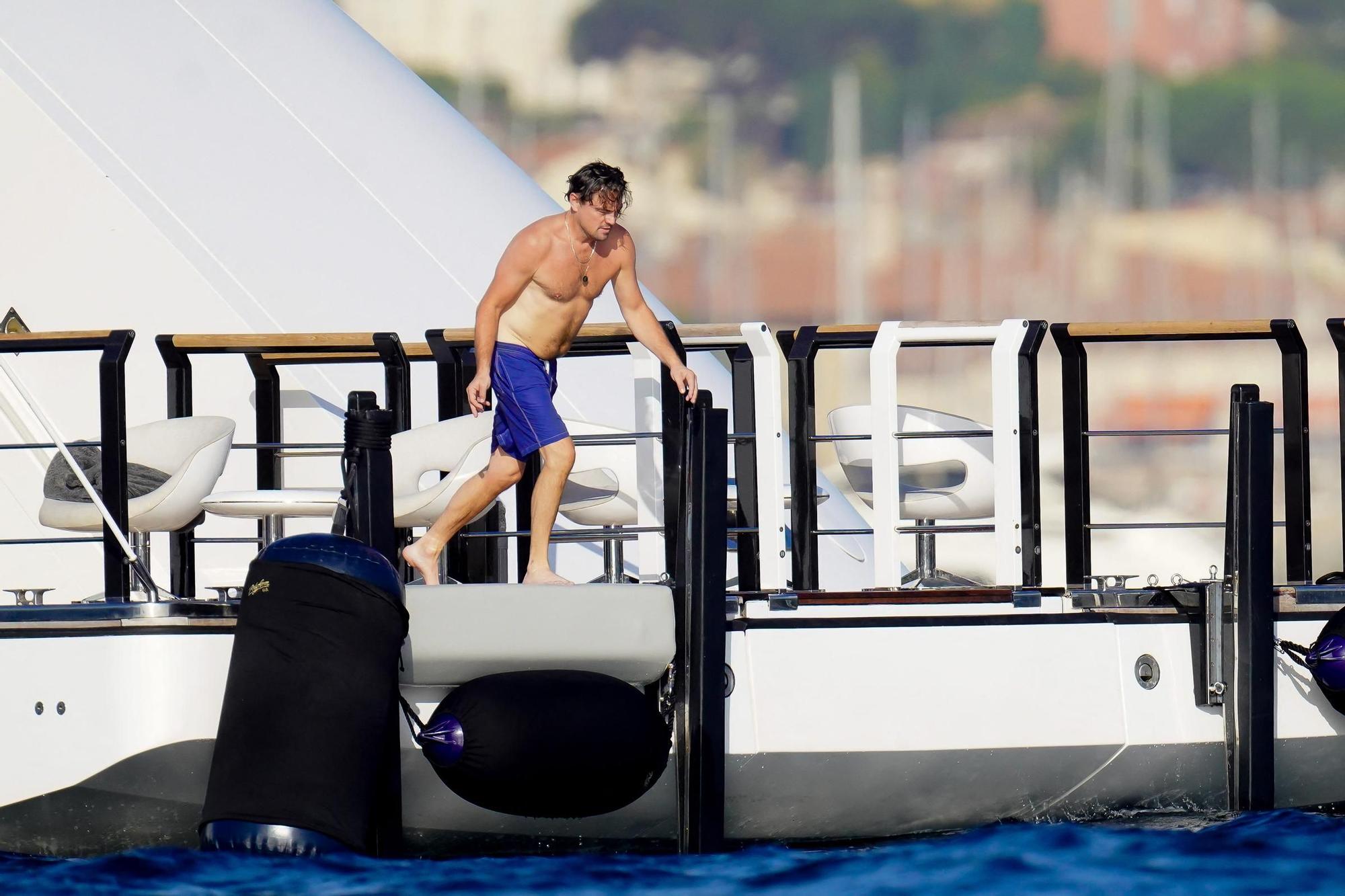 El actor Leonardo DiCaprio de vacaciones