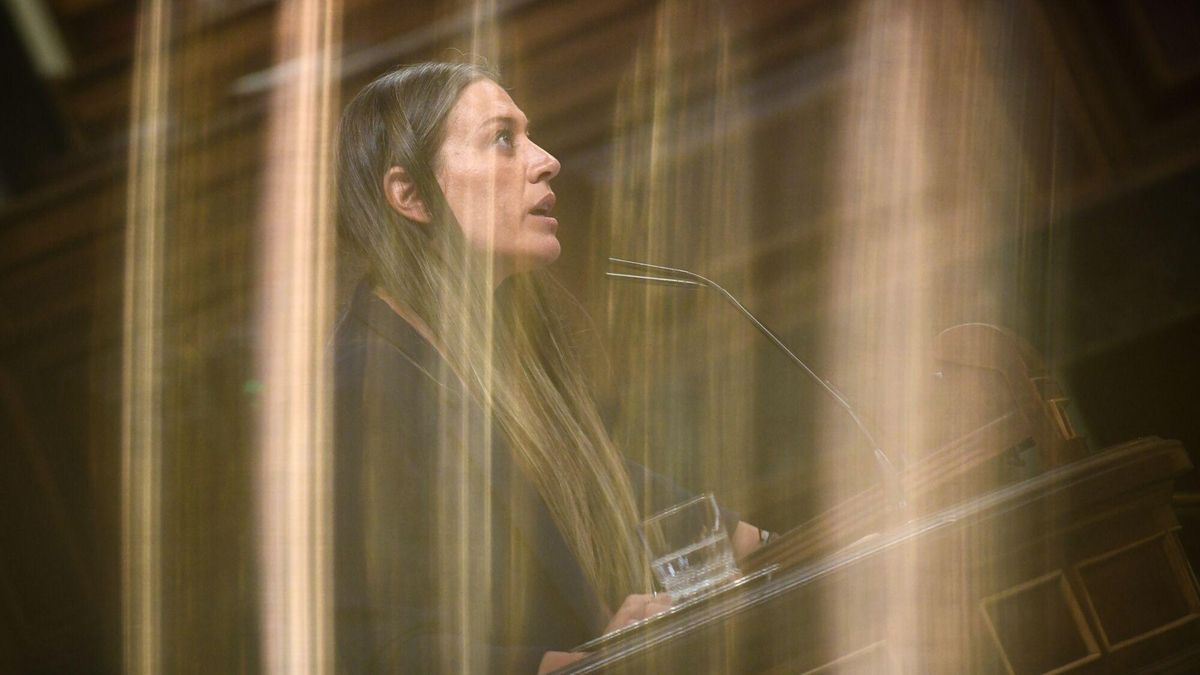 La portavoz de Junts en el Congreso, Miriam Nogueras, interviene este martes en el Congreso.