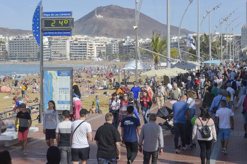 Navidad en la playa de Las Canteras