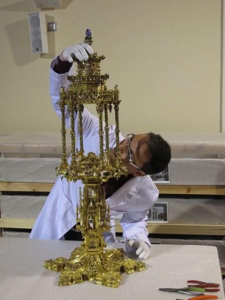 Restauración de la Custodia Toledo por zamorano