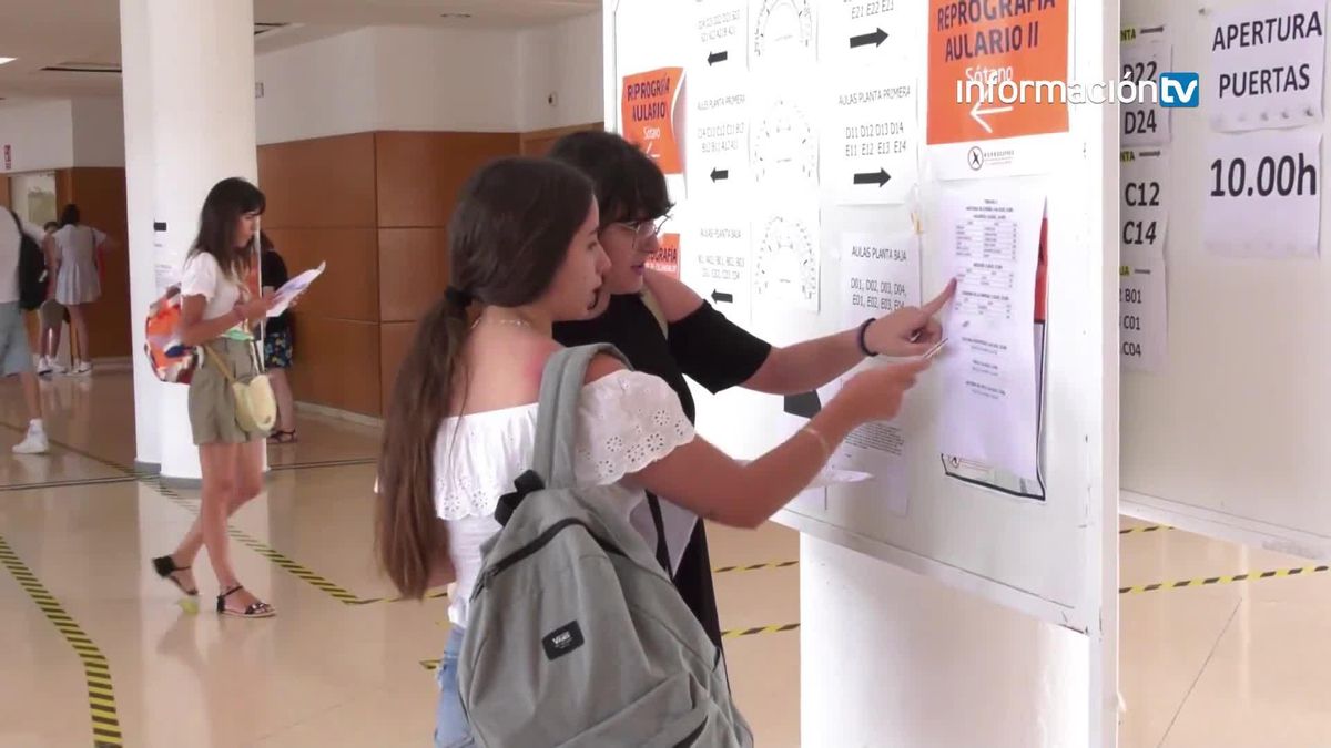 Cambios en la organización de la EBAU en la Universidad de Alicante
