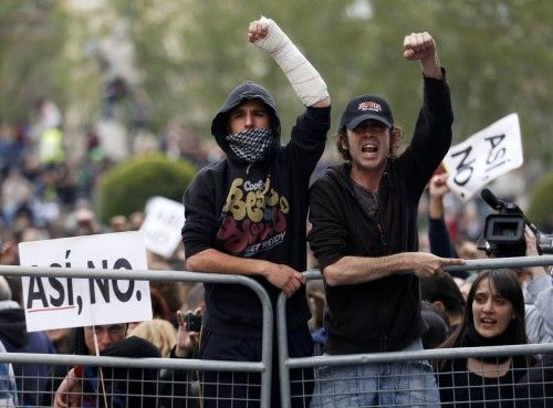 Protesta de "asedio" al Congreso de los Diputados organizada por la Plataforma en Pie