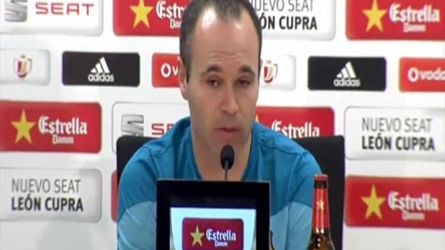 Iniesta: "Cuando no salen las cosas te levantas y sigues"