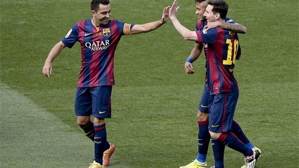 El Barça ganó el día de la despedida de Xavi Hernández