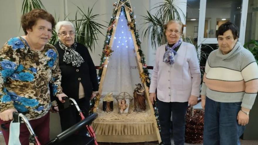 Ambiente navideño en la residencia de As Dores de Lalín