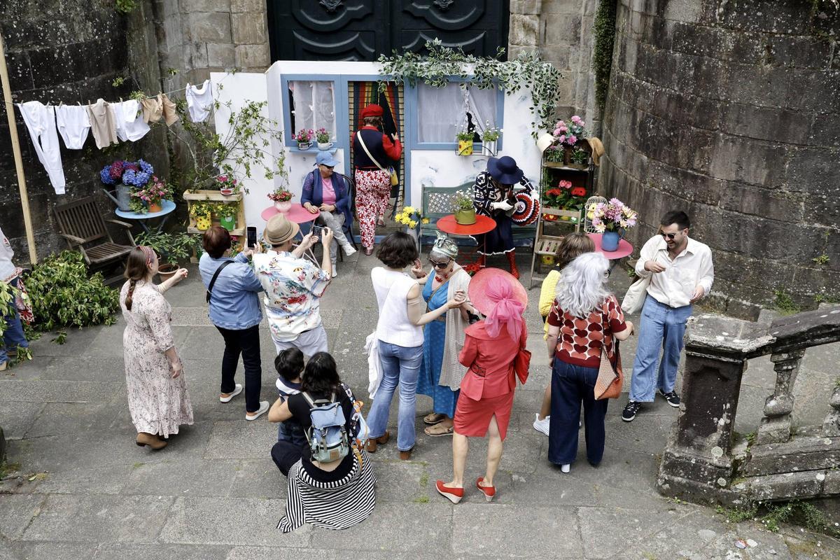 San Martiño Pinario revive el Santiago de 1976 con '50 anos aló': "Esta festa creceu moito"