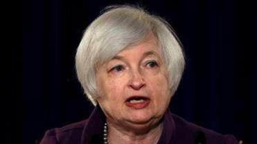 Janet Yellen, ayer. // Carlos Barria