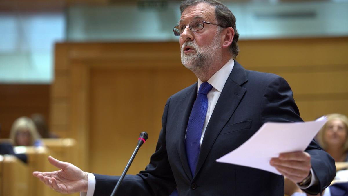 Rajoy, en el Senado.