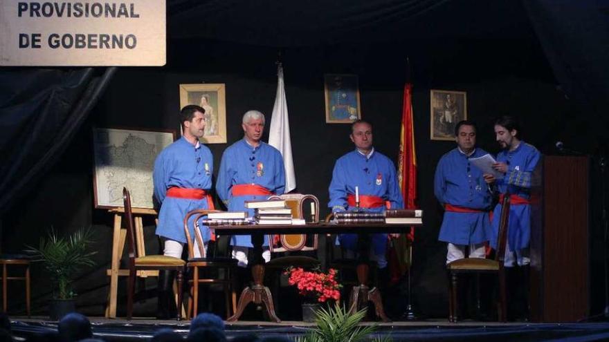 Unha das representacións de &#039;Abril de Lume e Ferro&#039; en Carral.