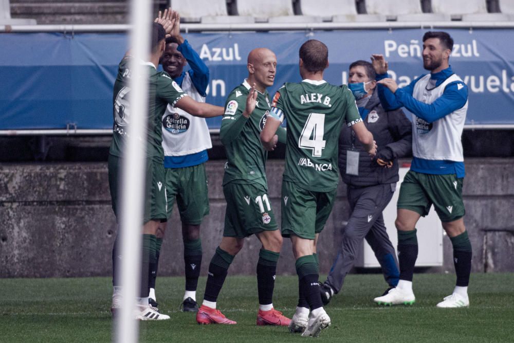 El Dépor saca un empate de su visita a Oviedo: 2-2