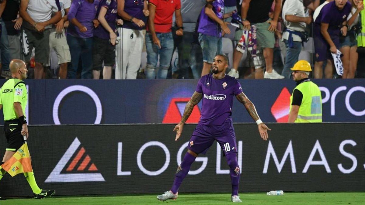 Así ha celebrado Kevin Prince Boateng su primer gol con la Fiorentina