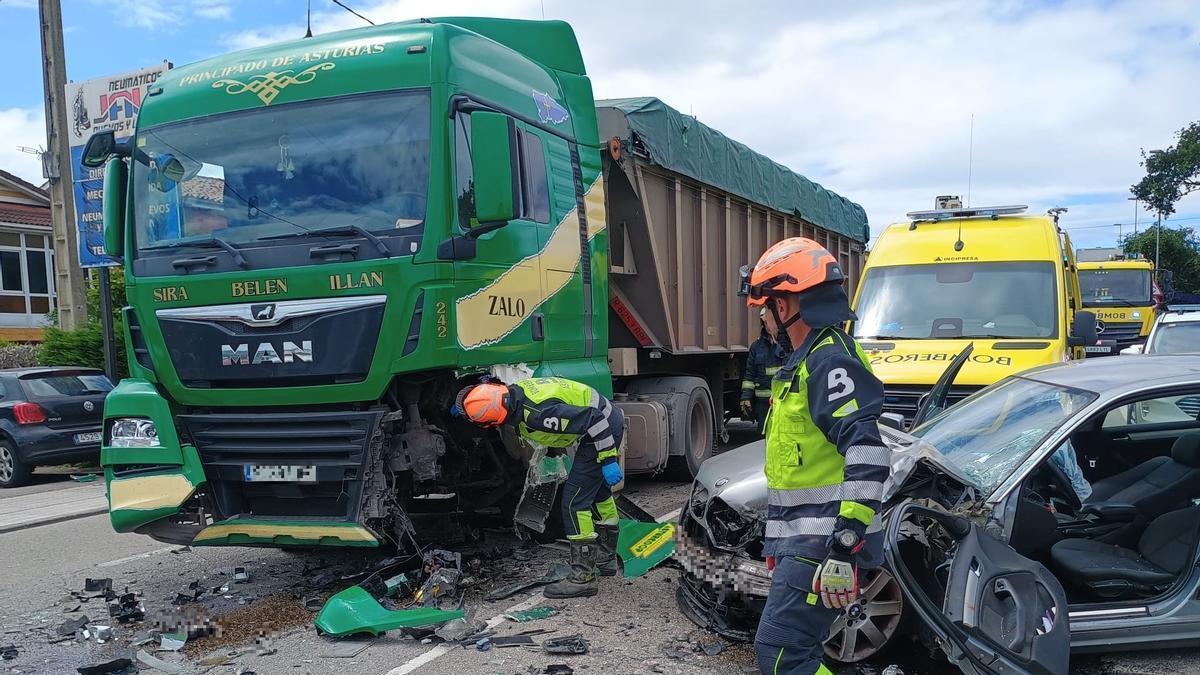 El accidente en Coruño