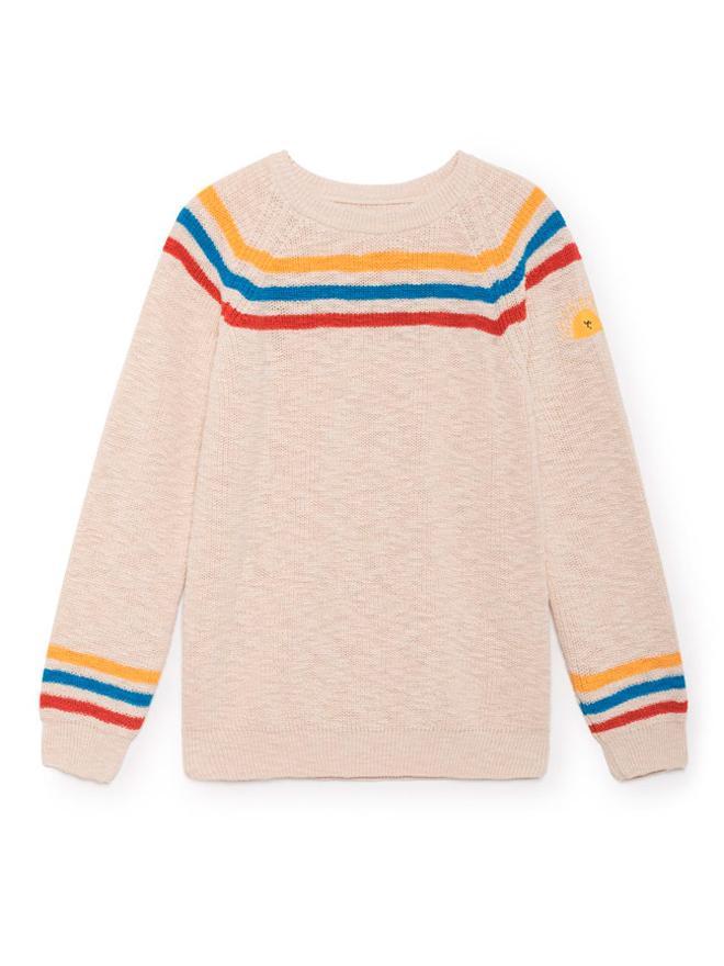 Jersey de punto con líneas de colores de la marca Bobo Choses