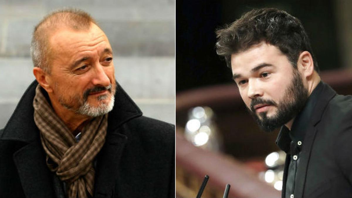 Gabriel Rufián y Arturo Pérez Reverte